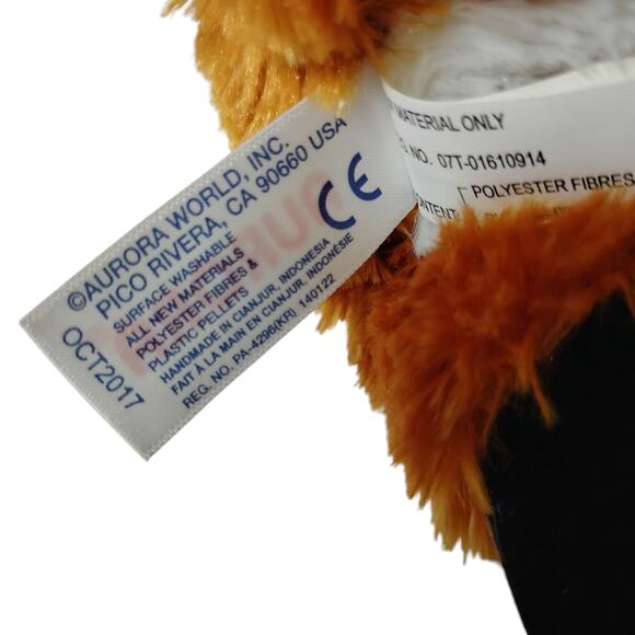 Aurora Red Fox Plush 2017 Handmade 8" Stuffed Animal Toy Indonesia Wildlife - Picture 9 of 16